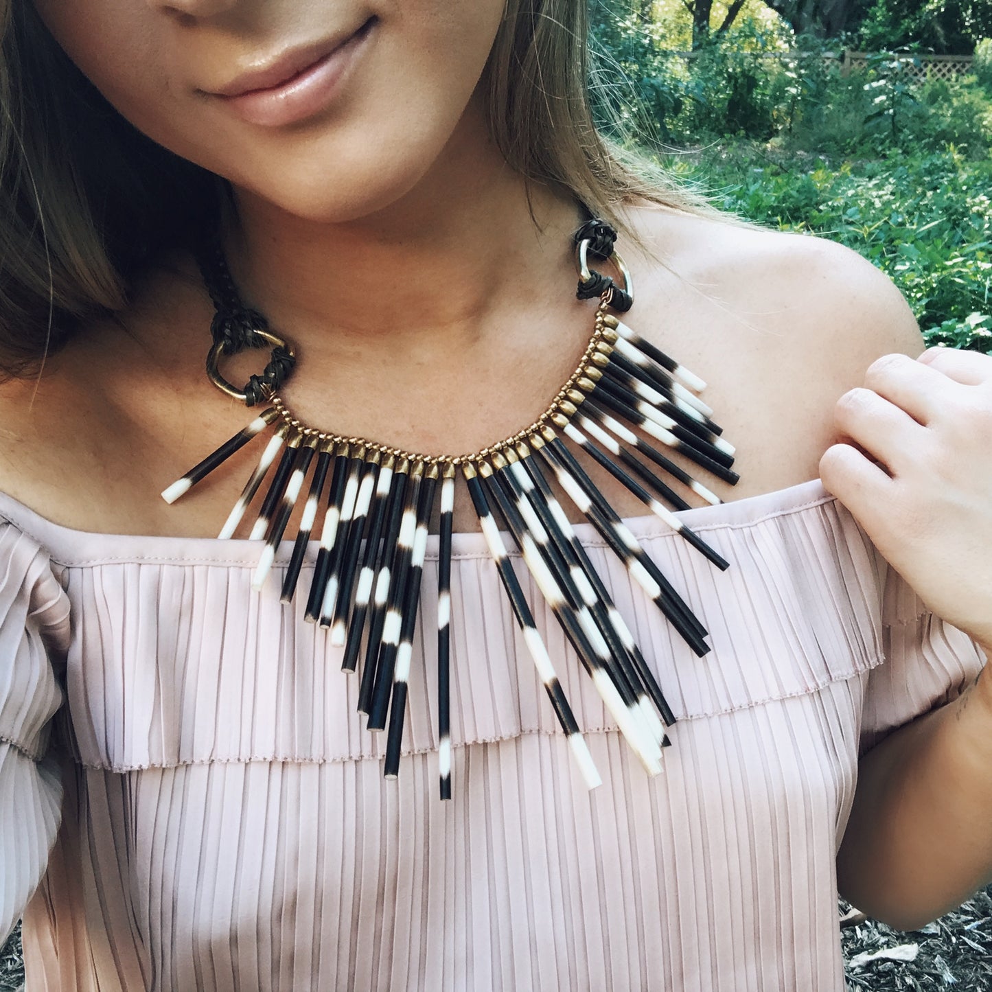 quill collar necklace