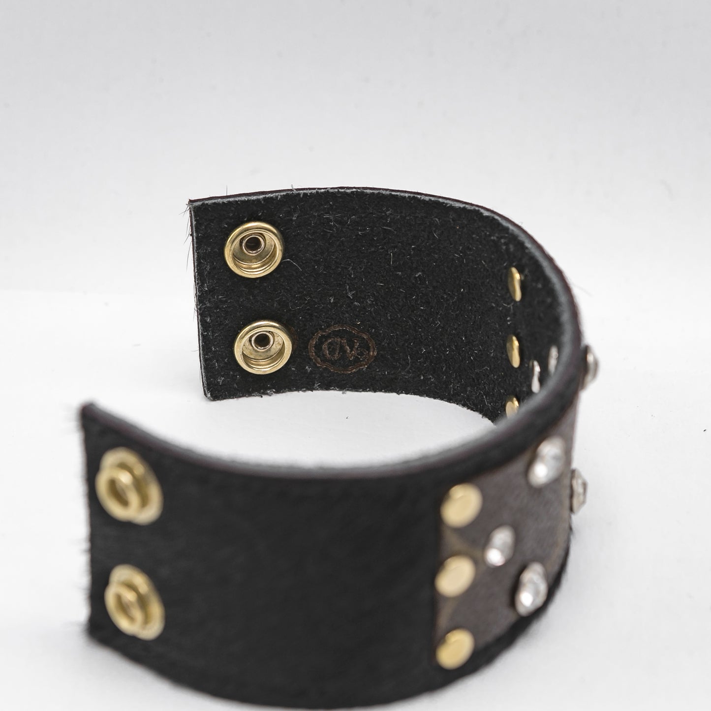 Upcycled Louis Vuitton Cowhide Cuff