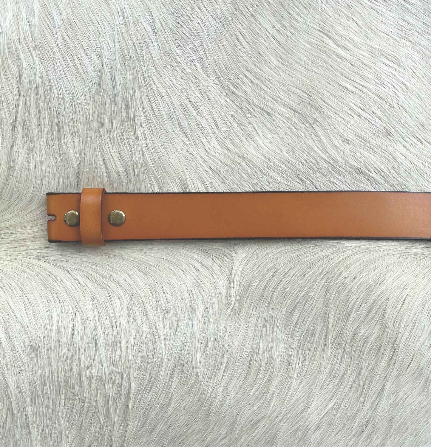Tan Leather Belt Strap